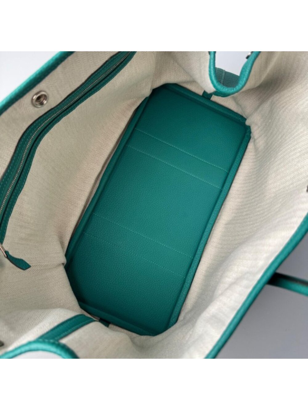 Hermes Garden Party PM 36 Malachite Handbag - Picture 7 of 10